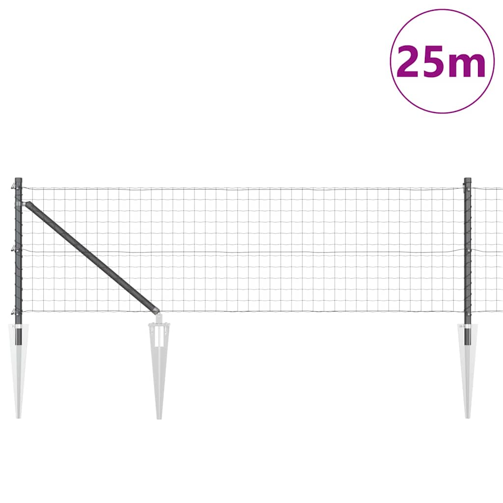 Welded Wire Fence with Spikes 25 x 0.4 m (W x H)