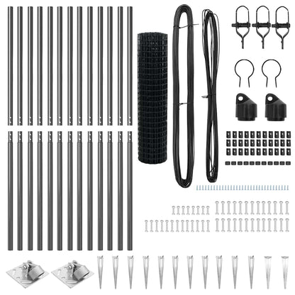 Welded Wire Fence with Spikes 25 x 1.2 m (W x H)