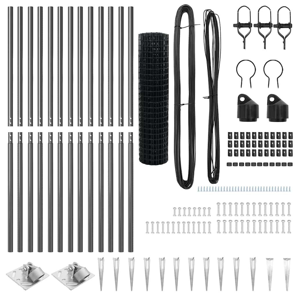 Welded Wire Fence with Spikes 25 x 1.2 m (W x H)