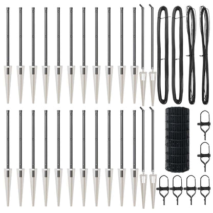 Welded Wire Fence with Spikes 50 x 0.4 m (W x H)
