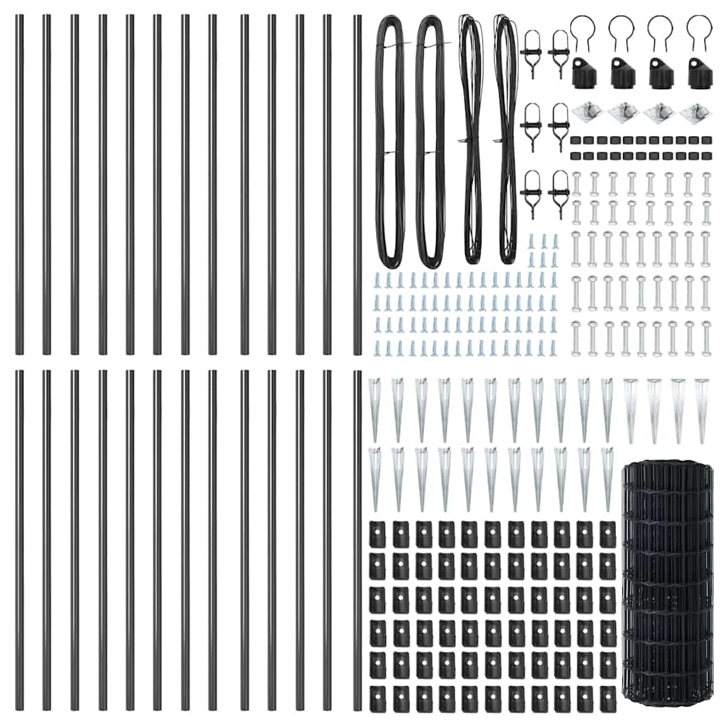 Welded Wire Fence with Spikes 50 x 0.6 m (W x H)
