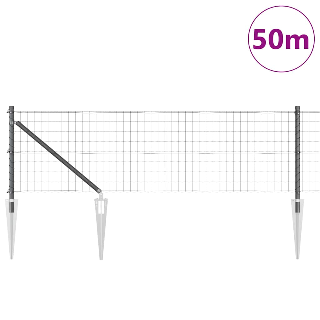 Welded Wire Fence with Spikes 50 x 0.6 m (W x H)