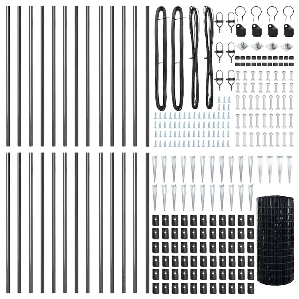 Welded Wire Fence with Spikes 50 x 0.4 m (W x H)