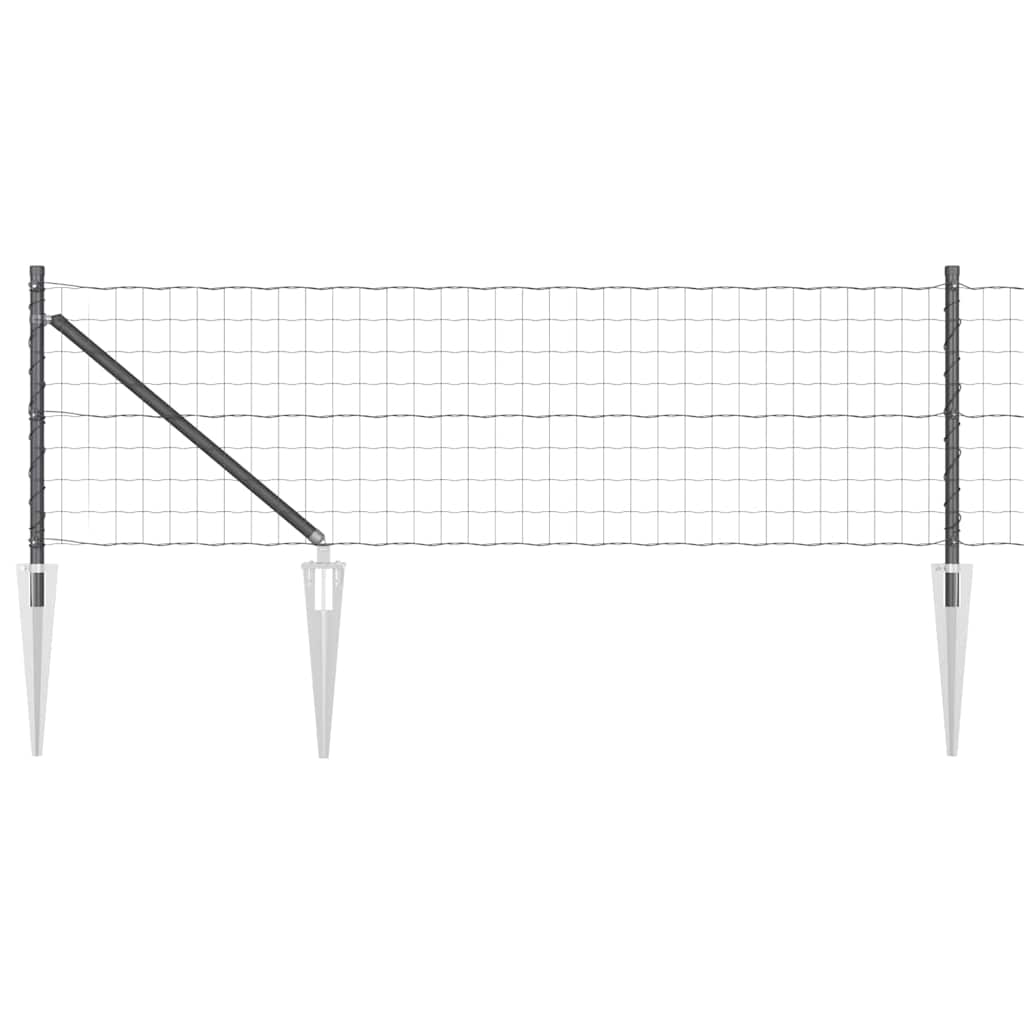 Welded Wire Fence with Spikes 25 x 0.8 m (W x H)