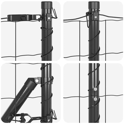 Welded Wire Fence with Spikes 25 x 1.2 m (W x H)