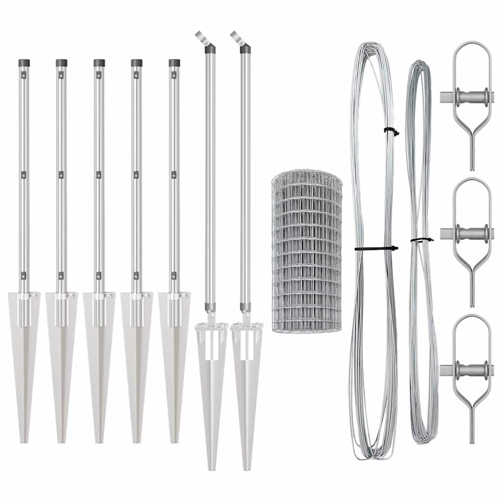 Welded Wire Fence with Spikes 10 x 0.8 m (W x H)