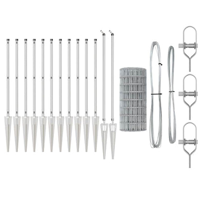 Welded Wire Fence with Spikes 10 x 0.8 m (W x H)