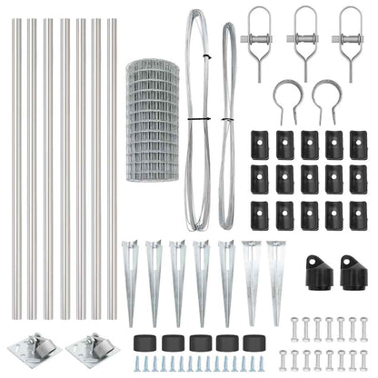 Welded Wire Fence with Spikes 10 x 1 m (W x H)
