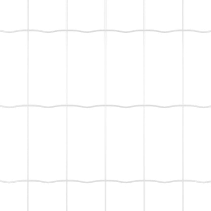 Fence with Post Silver 0.8 x 25 m Steel