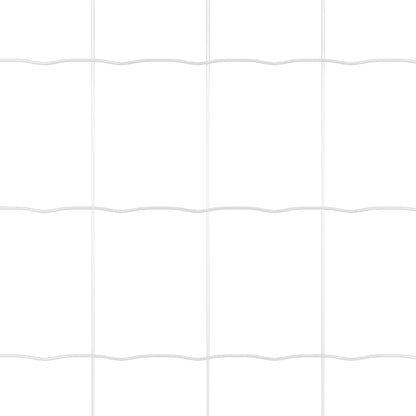 Fence with Post Silver 1 x 25 m Steel