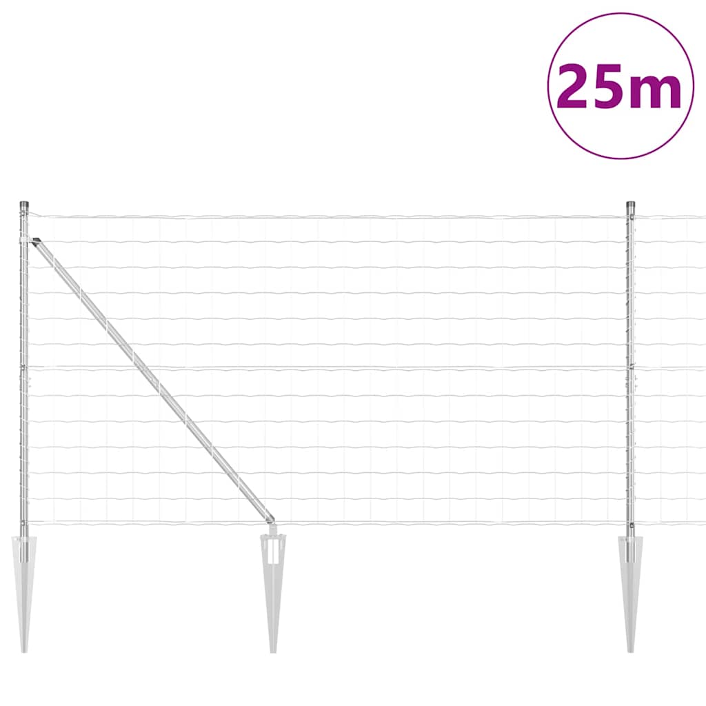 Welded Wire Fence with Spikes 25 x 1.2 m (W x H)