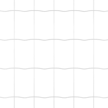 Fence with Post Silver 0.4 x 50 m Steel