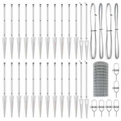 Welded Wire Fence with Spikes 50 x 0.4 m (W x H)