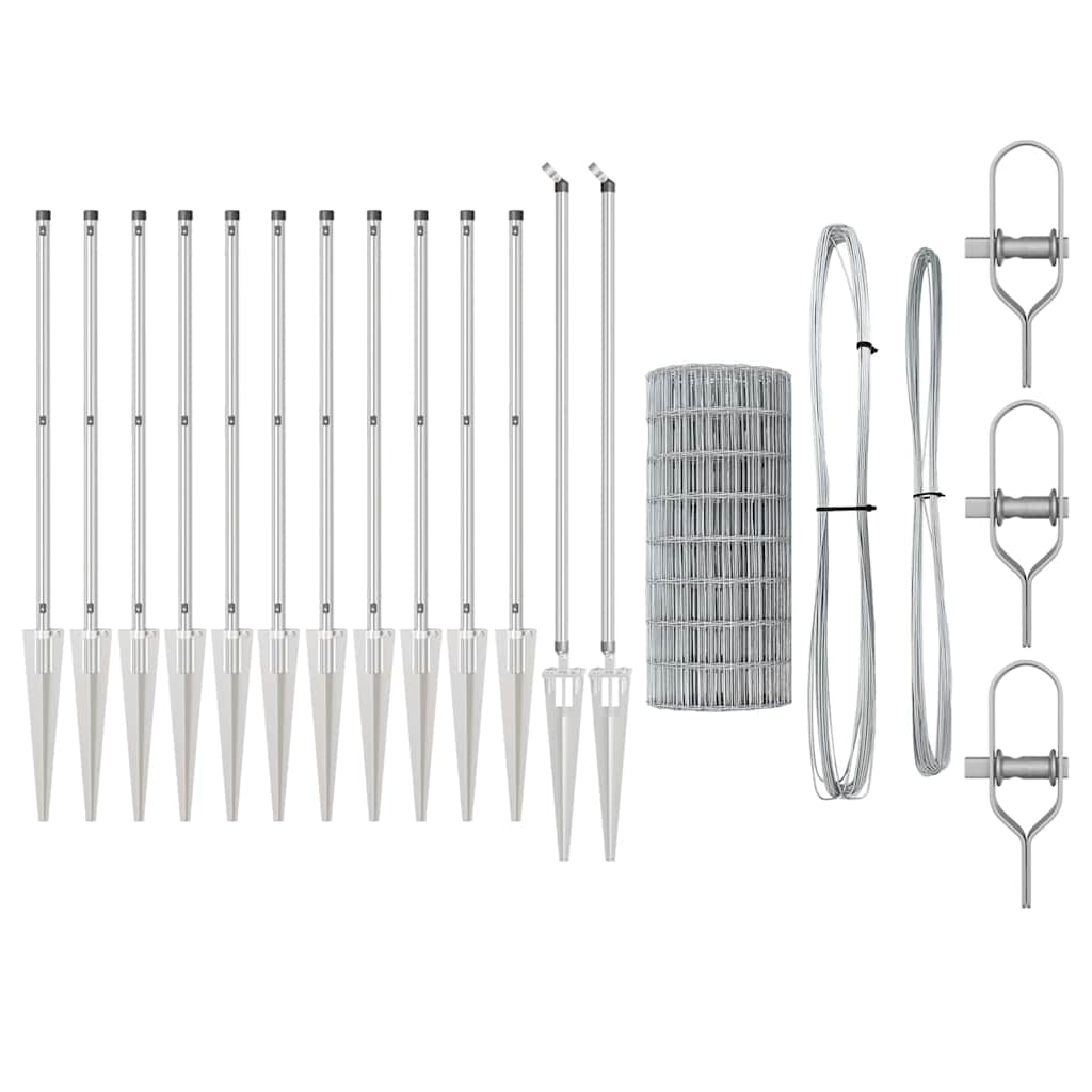Welded Wire Fence with Spikes 10 x 1 m (W x H)