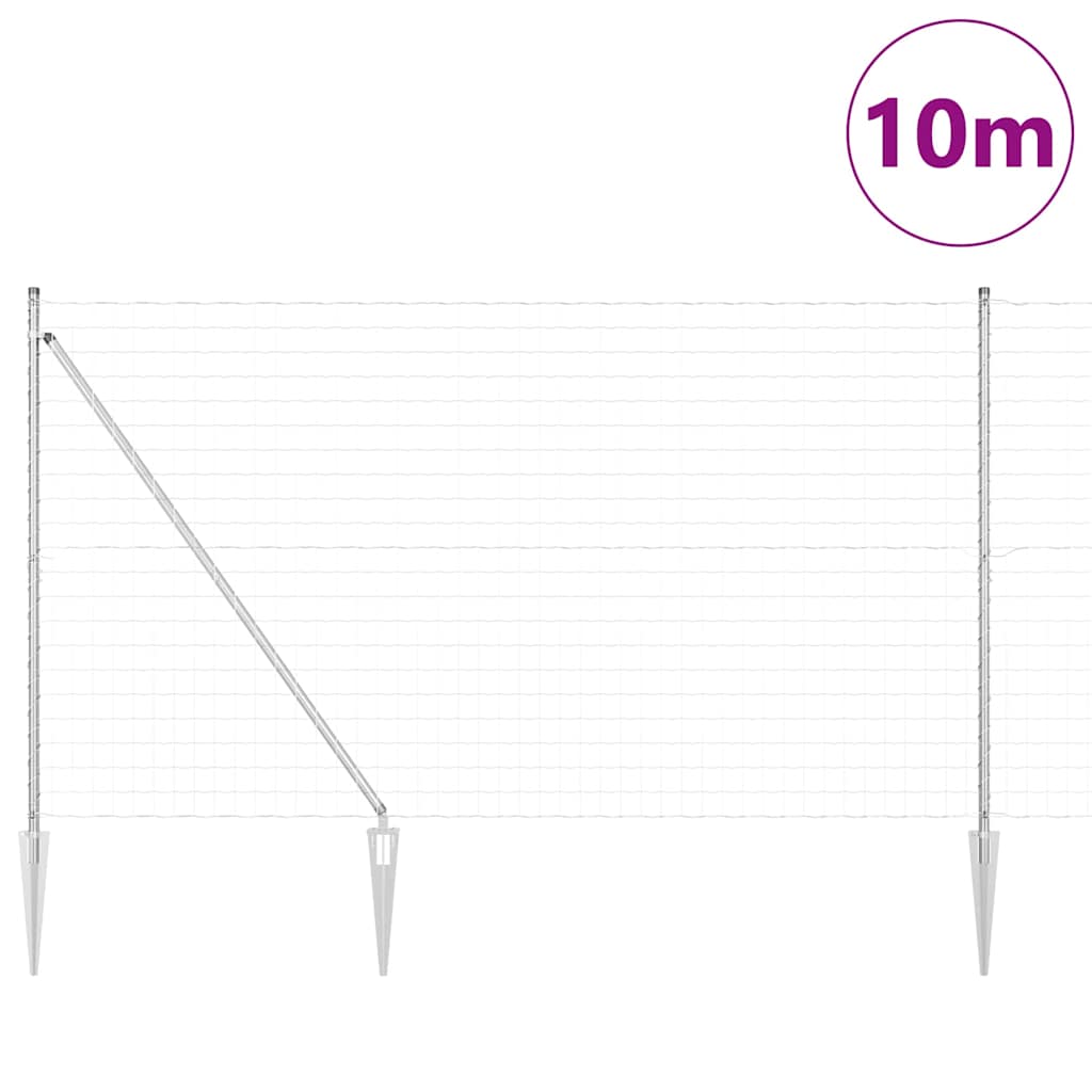 Welded Wire Fence with Spikes 10 x 1.6 m (W x H)