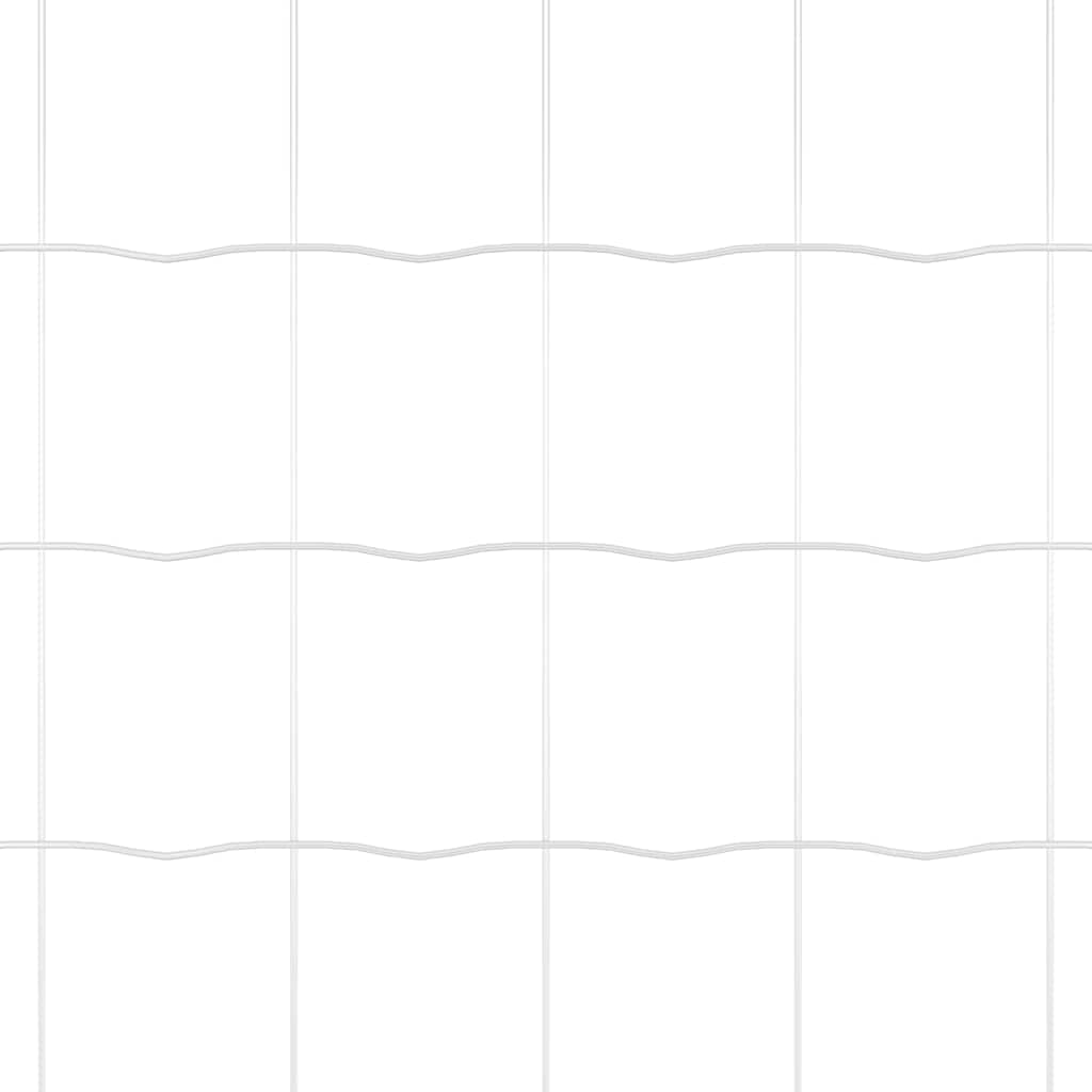 Fence with Post Silver 0.4 x 25 m Steel