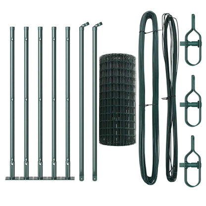 Welded Wire Fence with Concrete Base 10 x 0.6 m (W x H)