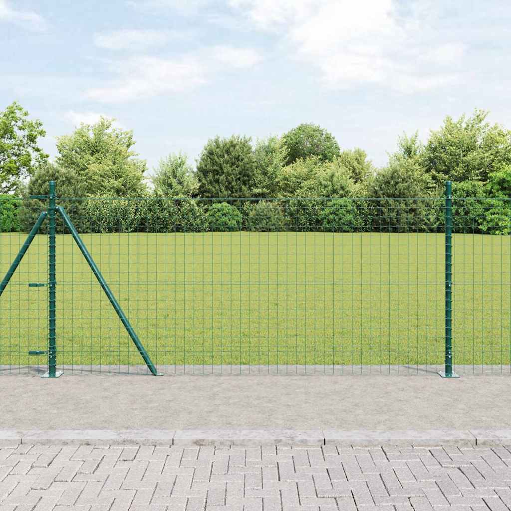 Welded Wire Fence with Concrete Base 10 x 0.8 m (W x H)