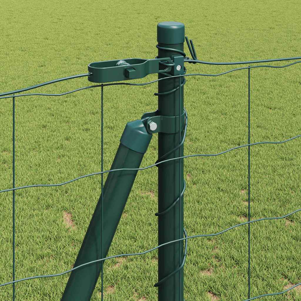 Fence with Post Green 1.2 x 10 m Steel
