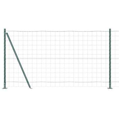 Fence with Post Green 1.2 x 10 m Steel