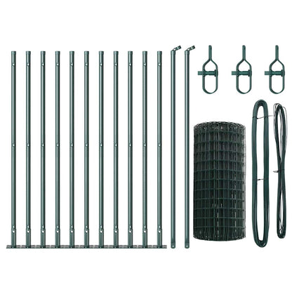 Welded Wire Fence with Concrete Base 25 x 0.6 m (W x H)