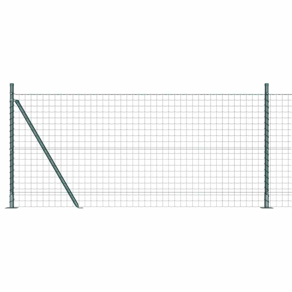 Welded Wire Fence with Concrete Base 25 x 0.8 m (W x H)