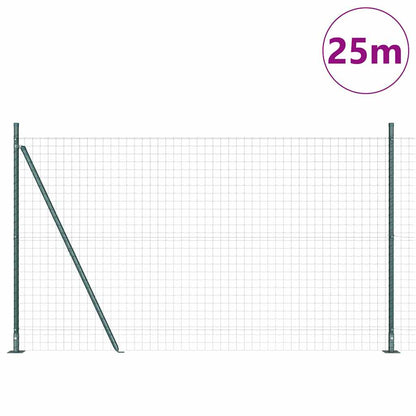 Welded Wire Fence with Concrete Base 25 x 1.2 m (W x H)
