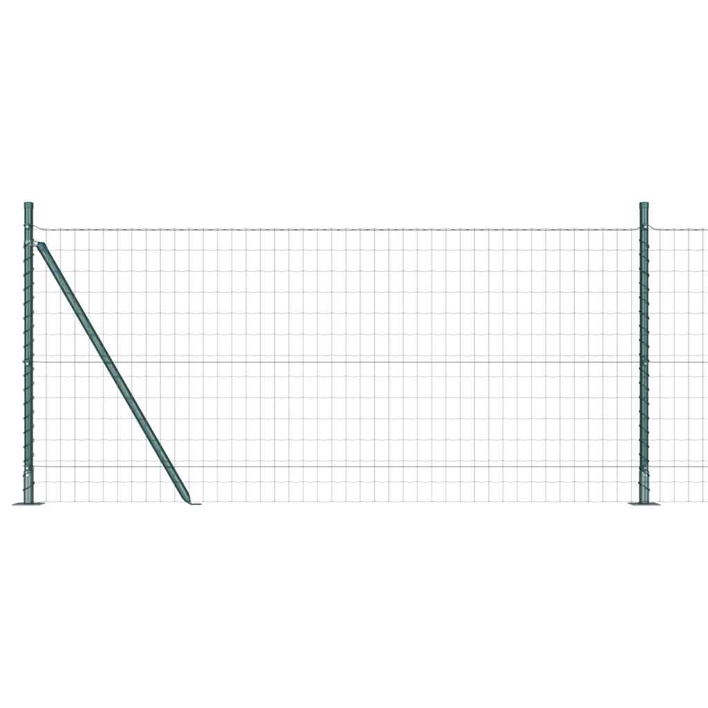 Welded Wire Fence with Concrete Base 25 x 0.8 m (W x H)