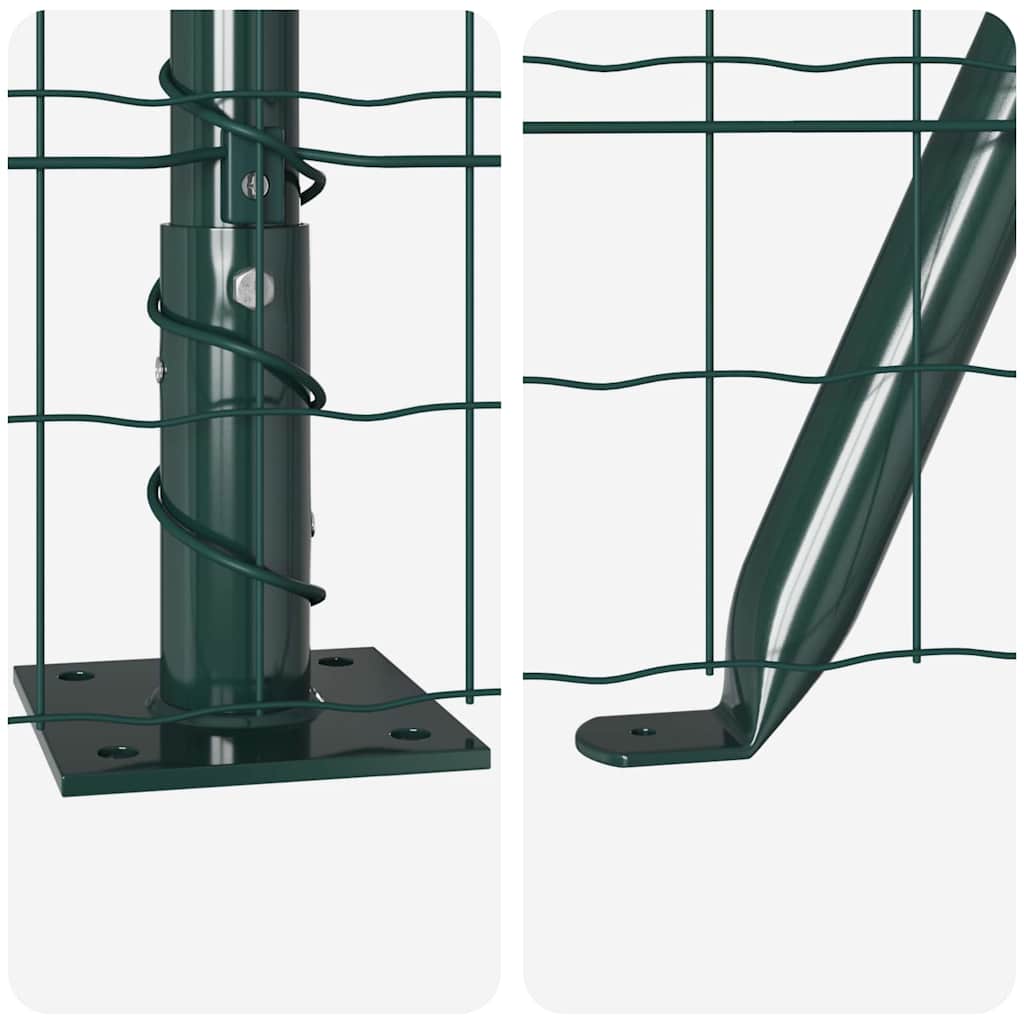 Welded Wire Fence with Concrete Base 25 x 1 m (W x H)
