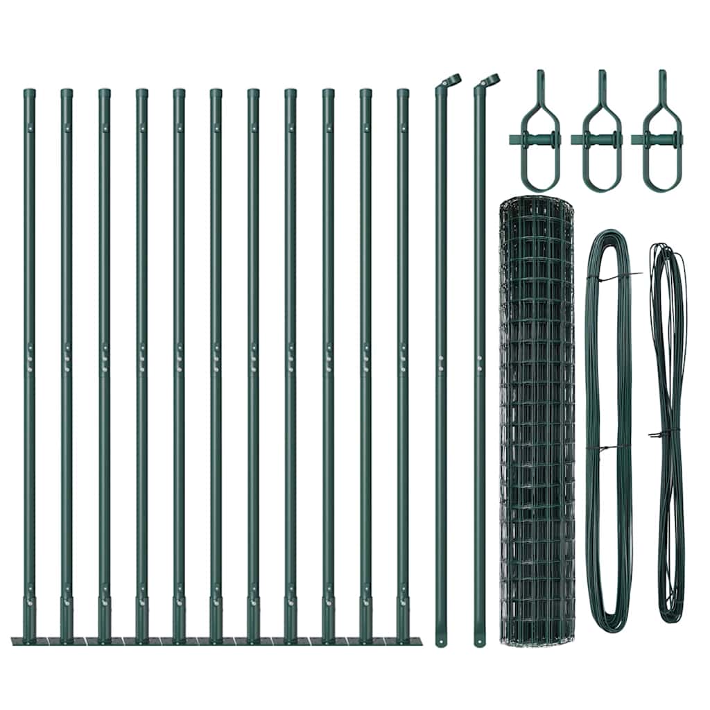Welded Wire Fence with Concrete Base 25 x 1.2 m (W x H)