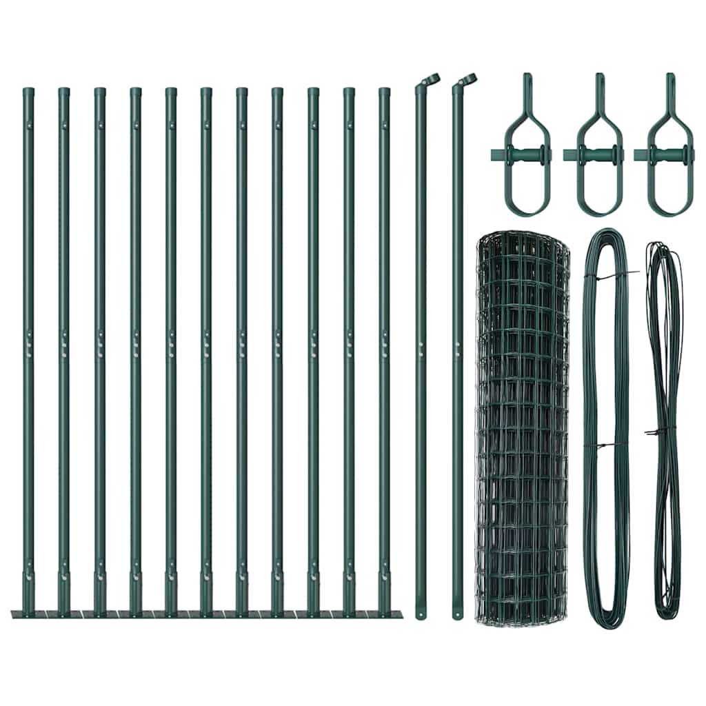 Welded Wire Fence with Concrete Base 25 x 0.8 m (W x H)