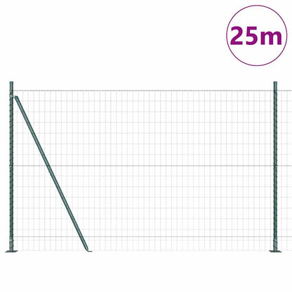 Welded Wire Fence with Concrete Base 25 x 1.2 m (W x H)