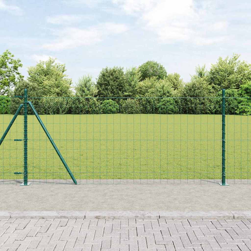 Welded Wire Fence with Concrete Base 25 x 1 m (W x H)
