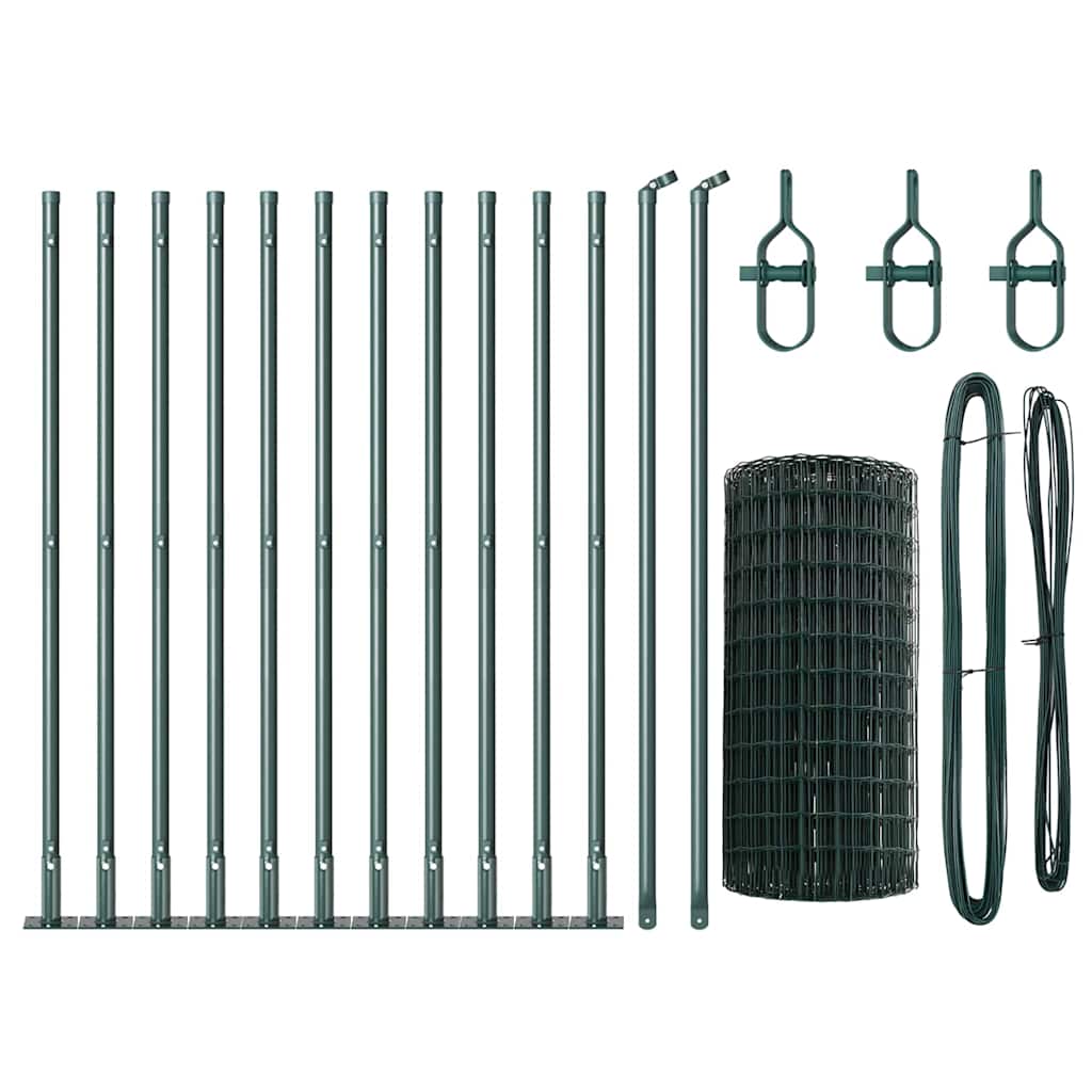 Welded Wire Fence with Concrete Base 25 x 0.4 m (W x H)