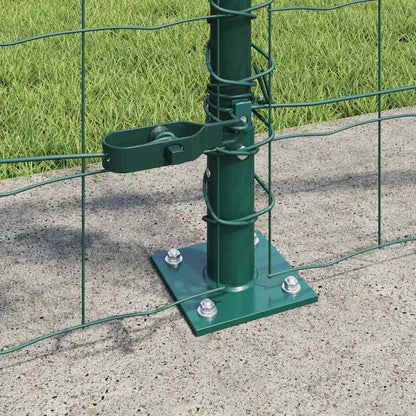 Fence with Post Green 1 x 25 m Steel