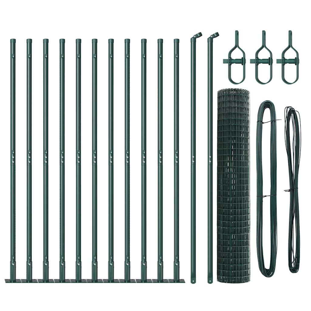 Welded Wire Fence with Concrete Base 25 x 1.2 m (W x H)