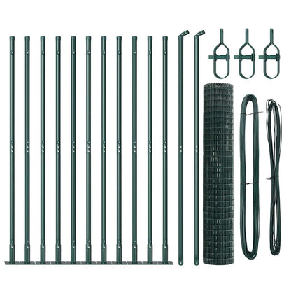 Welded Wire Fence with Concrete Base 25 x 1.2 m (W x H)