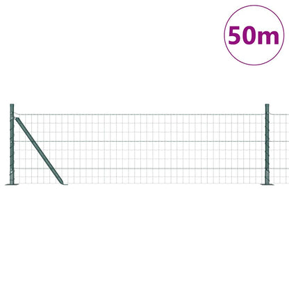 Welded Wire Fence with Concrete Base 50 x 0.4 m (W x H)
