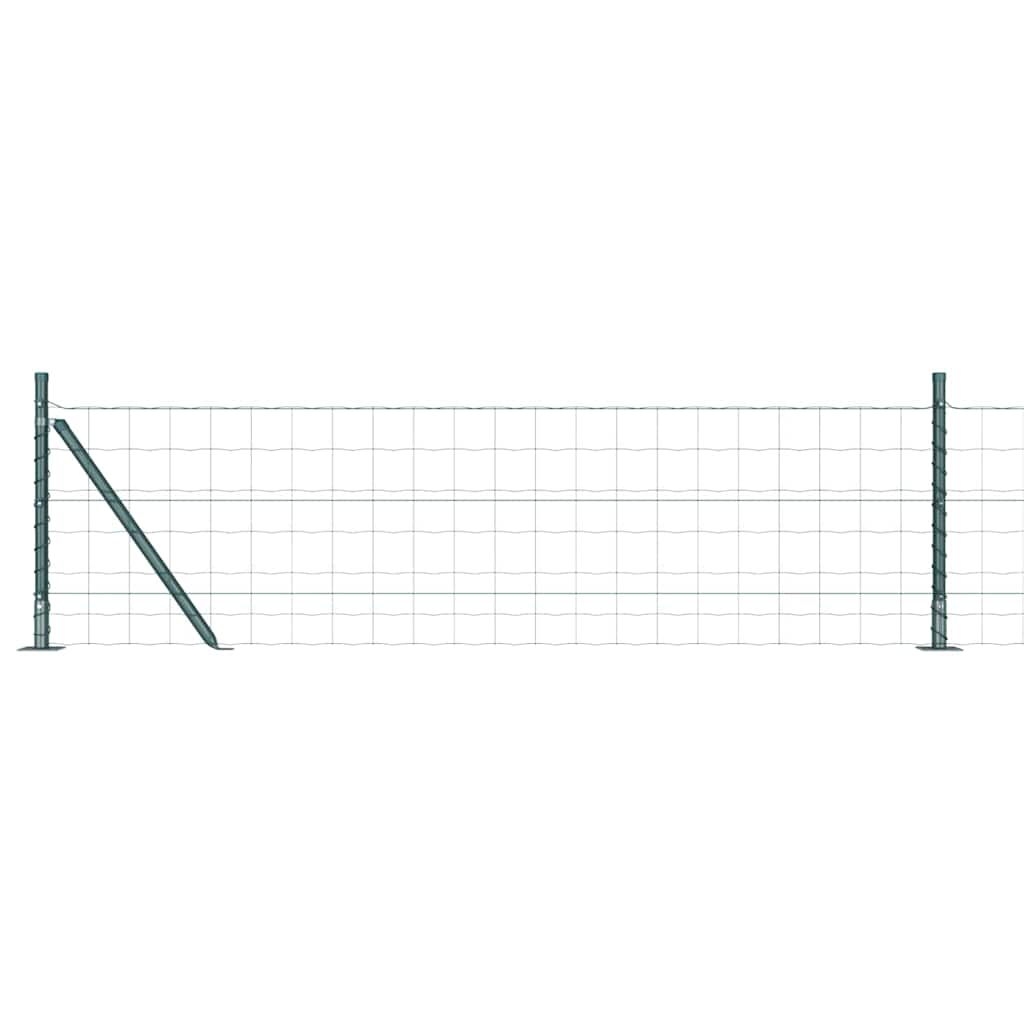 Welded Wire Fence with Concrete Base 50 x 0.6 m (W x H)