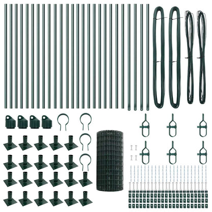 Welded Wire Fence with Concrete Base 50 x 0.6 m (W x H)