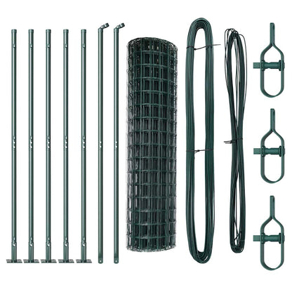 Welded Wire Fence with Concrete Base 10 x 0.8 m (W x H)