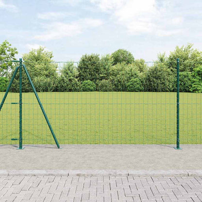 Fence with Post Green 1.2 x 10 m Steel