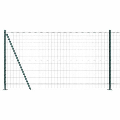 Fence with Post Green 1.2 x 10 m Steel