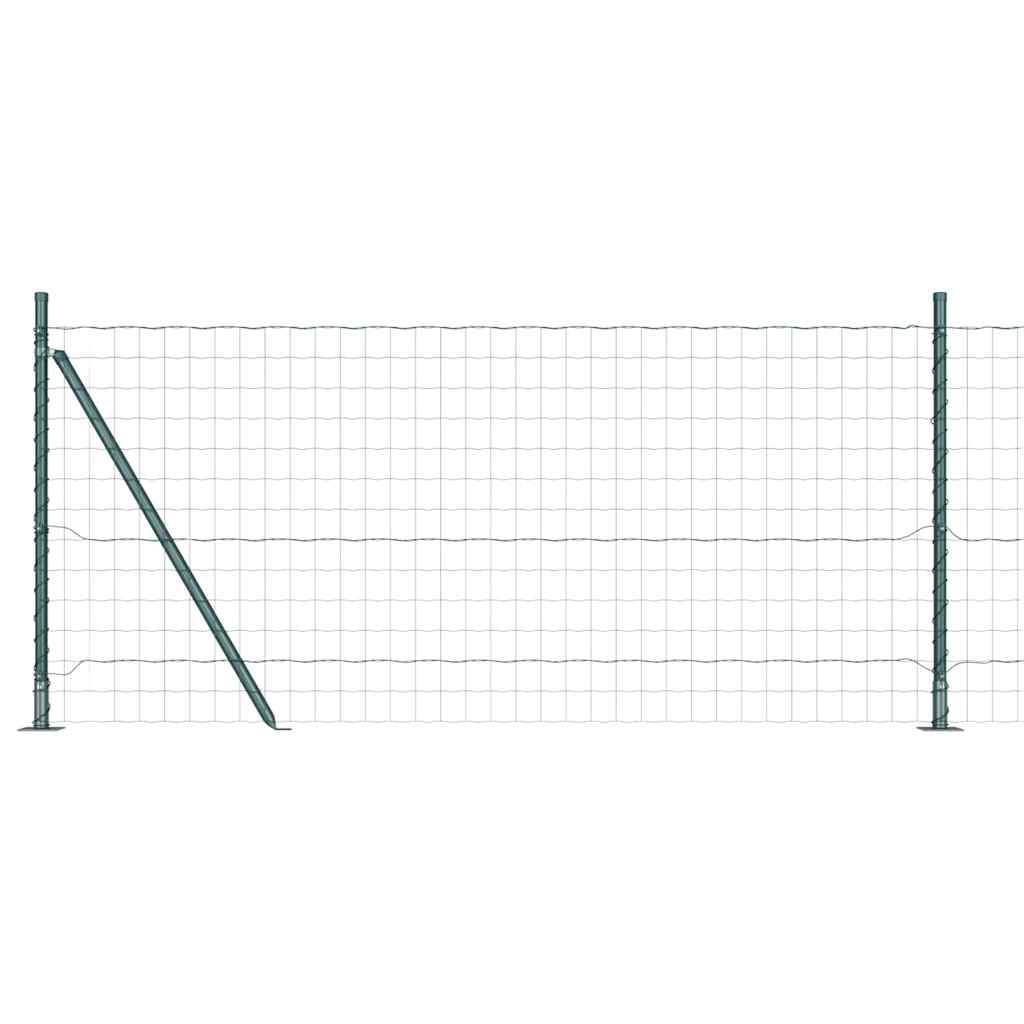 Welded Wire Fence with Concrete Base 25 x 0.8 m (W x H)
