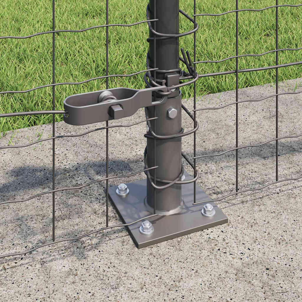 Welded Wire Fence with Concrete Base 10 x 0.4 m (W x H)