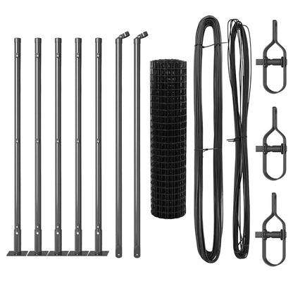 Welded Wire Fence with Concrete Base 10 x 0.4 m (W x H)