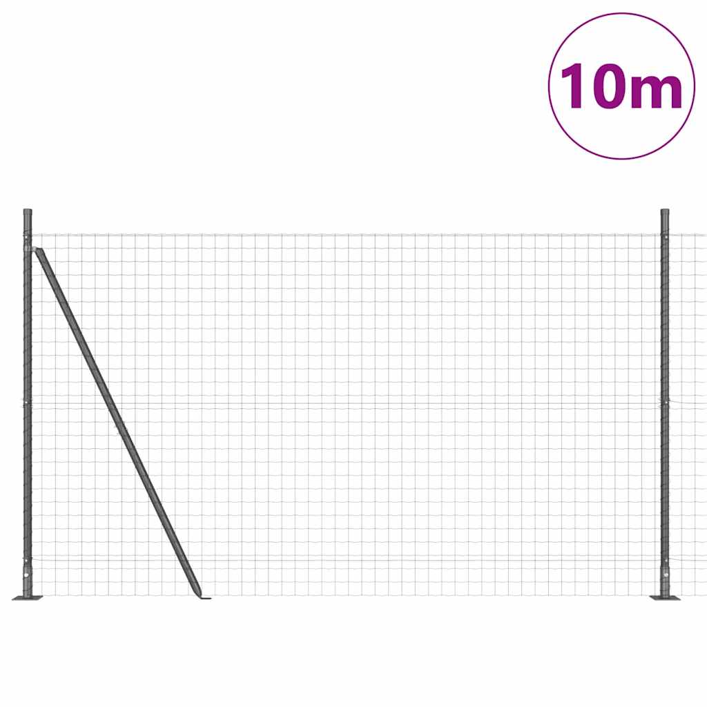 Welded Wire Fence with Concrete Base 10 x 1.4 m (W x H)