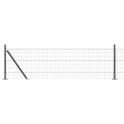 Welded Wire Fence with Concrete Base 10 x 0.6 m (W x H)