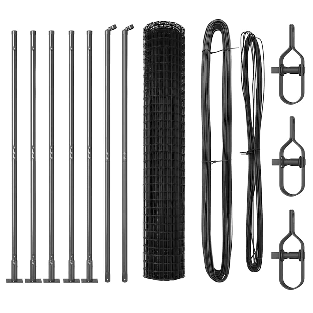 Welded Wire Fence with Concrete Base 10 x 1.5 m (W x H)