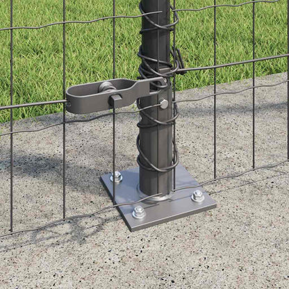 Welded Wire Fence with Concrete Base 10 x 1.6 m (W x H)